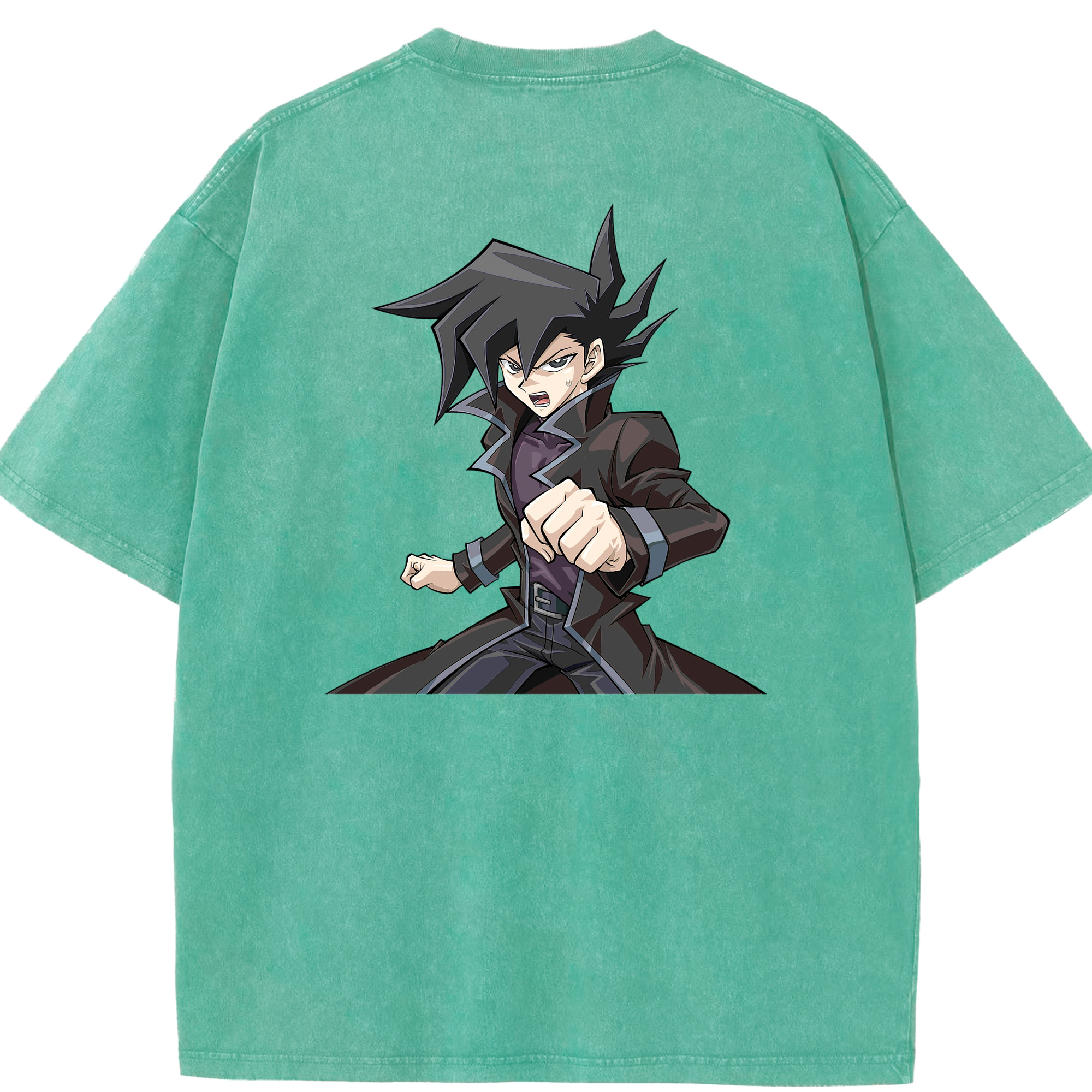 （画像用） 遊☆戯☆王 Yu-Gi-Oh! 綿100% ヴィンテージ風 半袖Tシャツ（背面プリント）